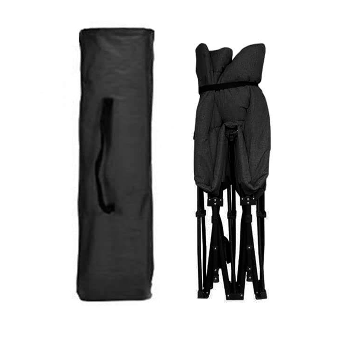 Nordcore Kampeerbed Premium, Zwart-210x80x40cm - max 280kg
