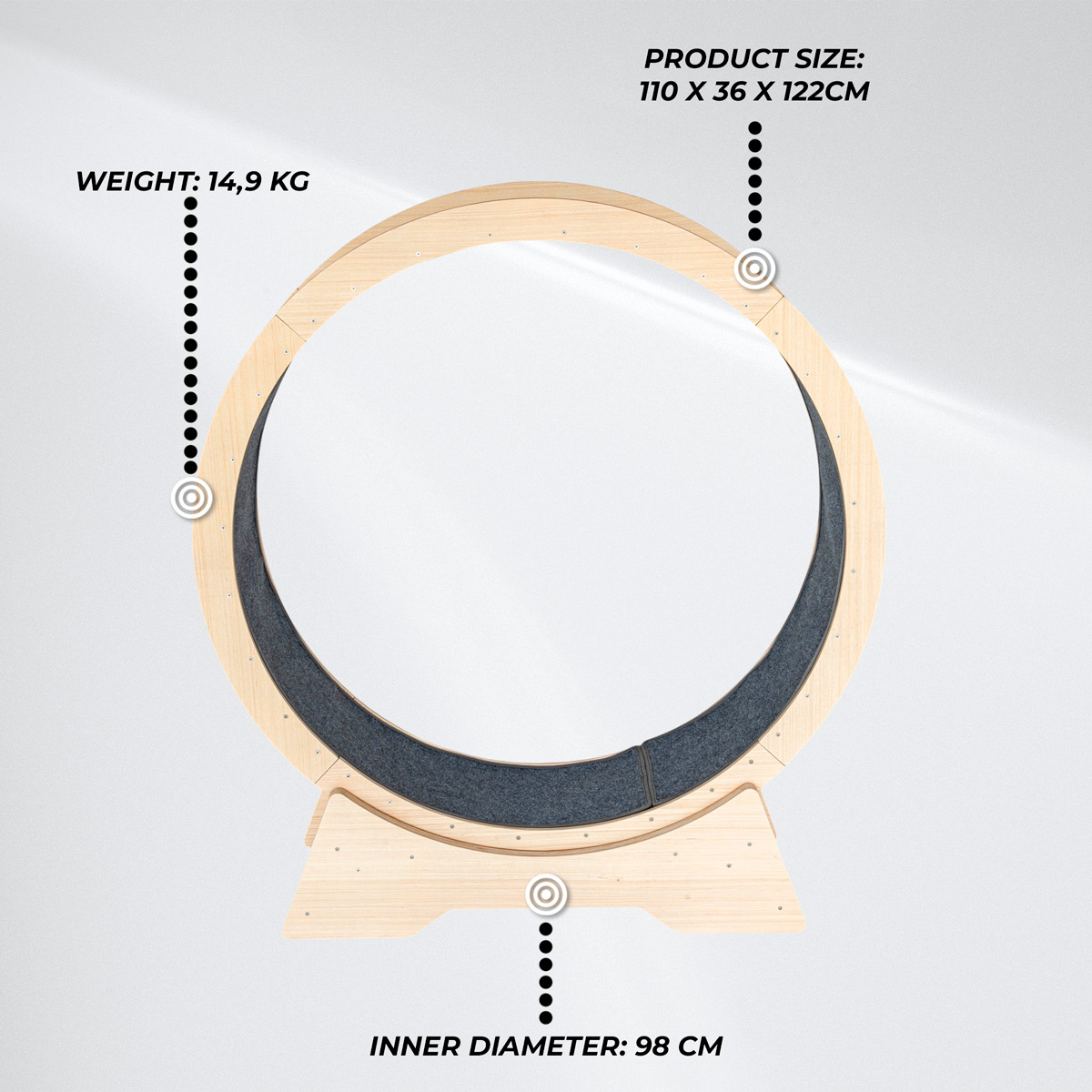 Trekker Cat Treadmill XL 110x36x122cm