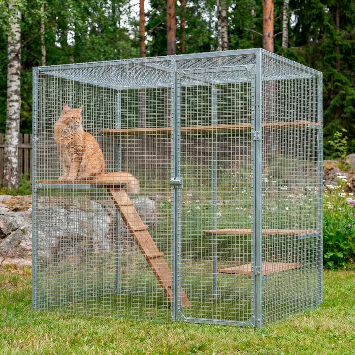 Trekker Outdoor Cat Cage 2,5x1,5x1,95m