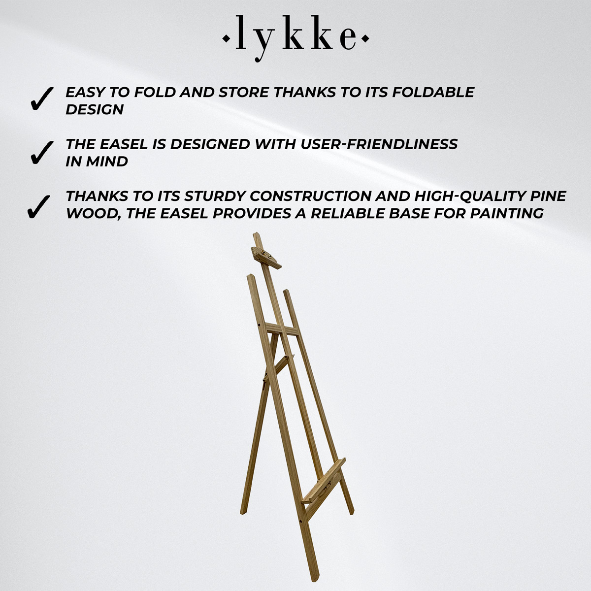 Lykke Easel 140x51x70 cm