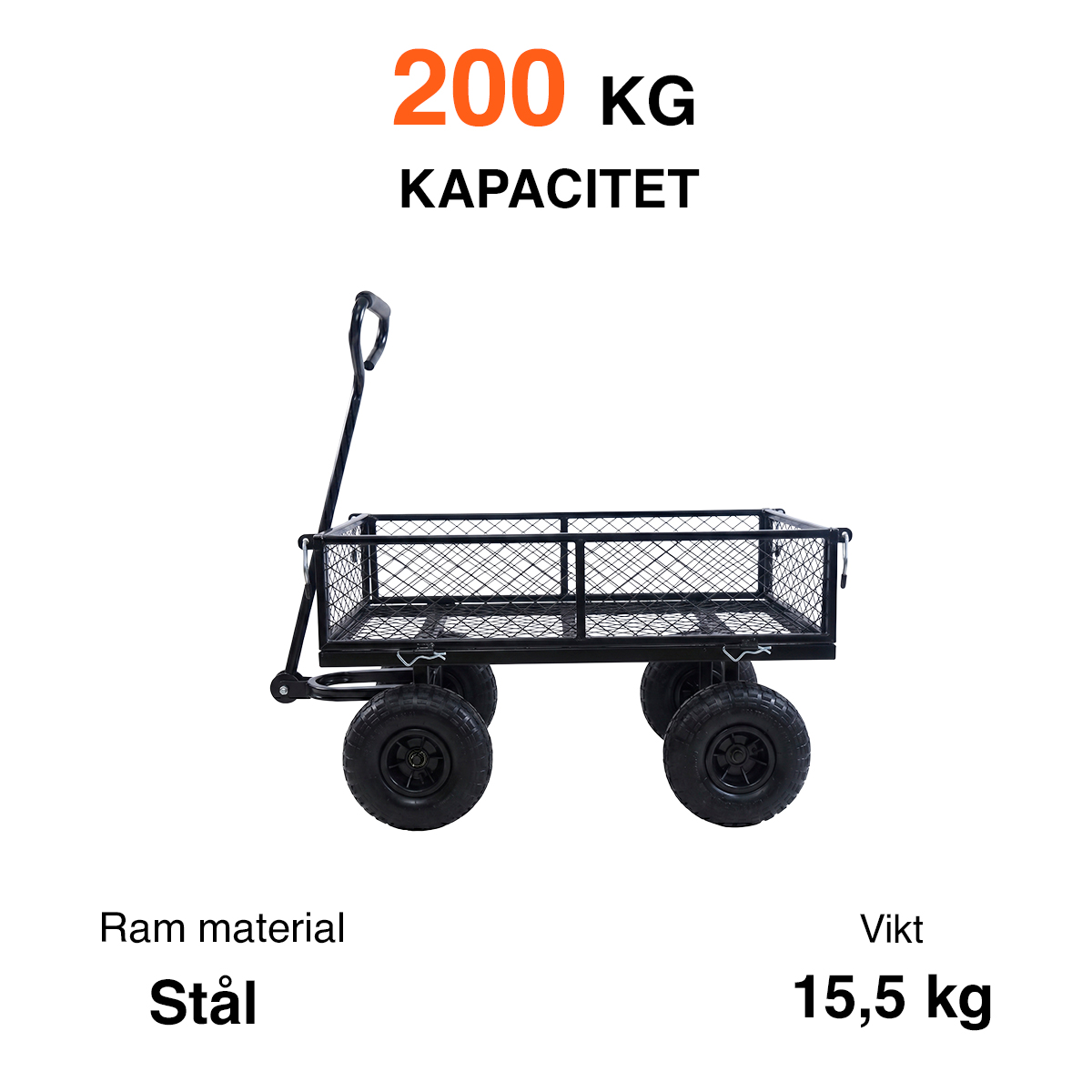 Fornorth Trädgårdsvagn 106x46x95cm