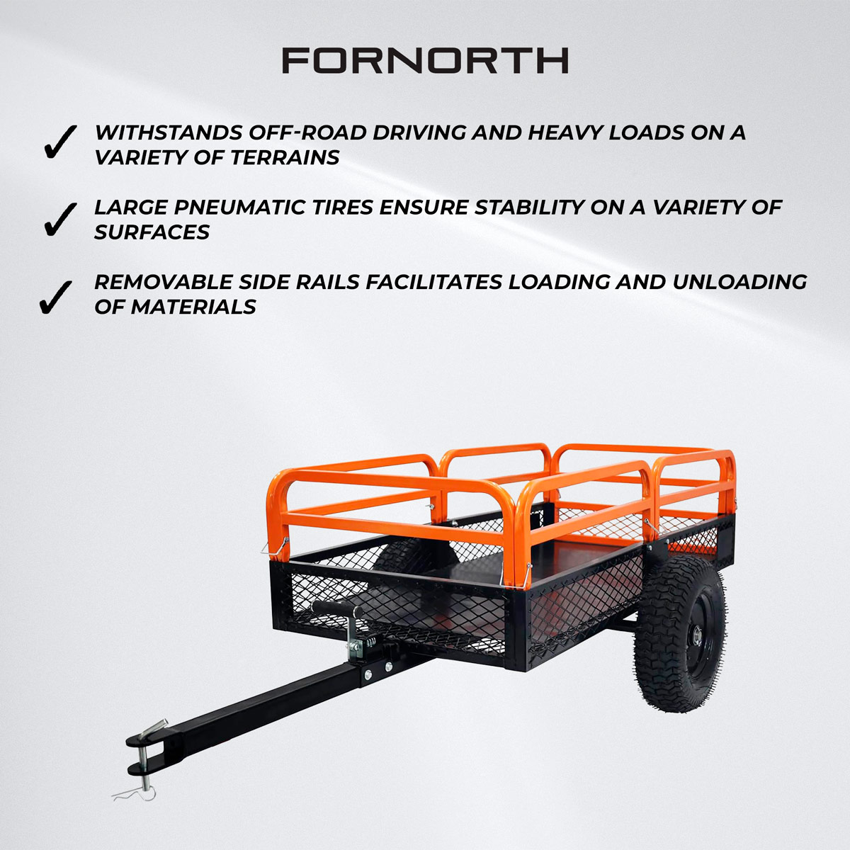 Fornorth ATV Trailer 223x90x129cm