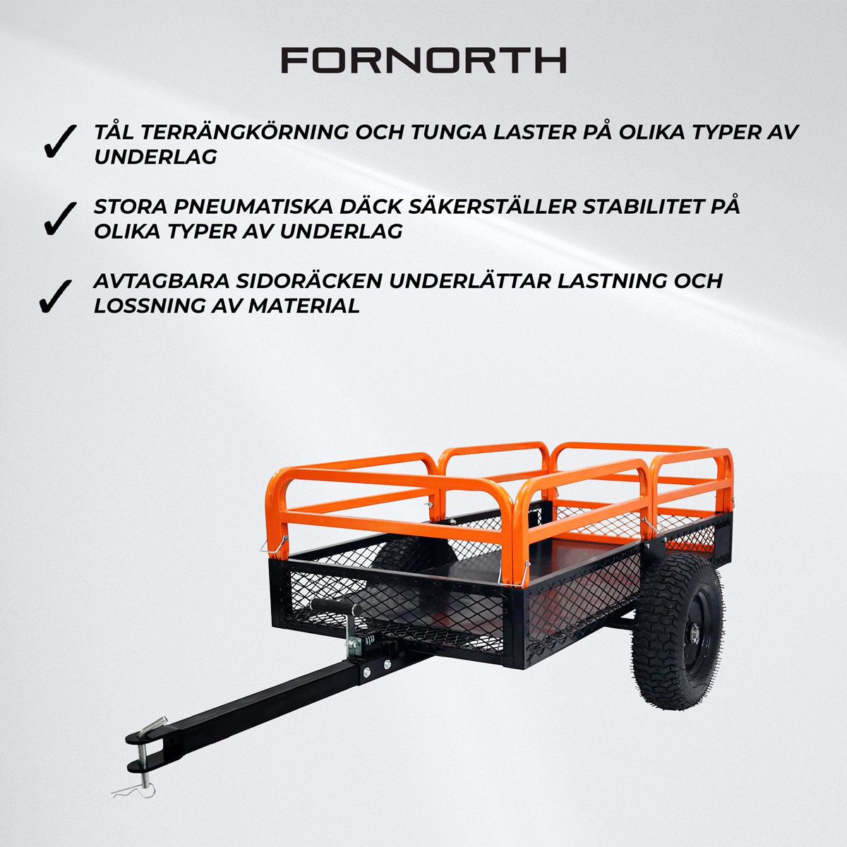 Fornorth ATV Vagn 223x90x129cm