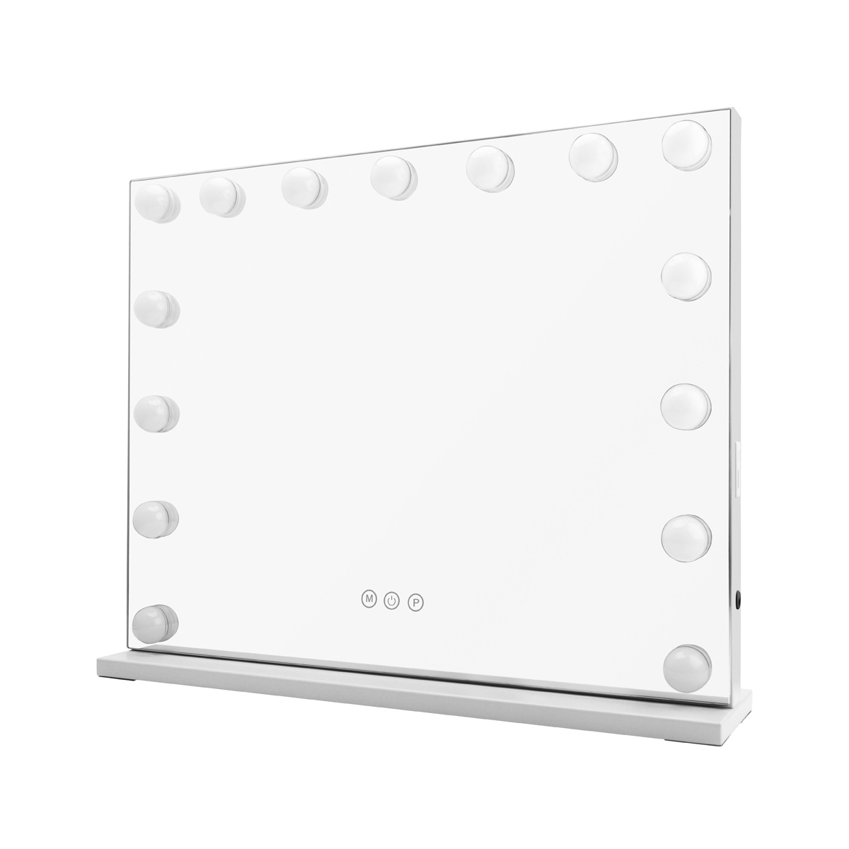 Lykke Miroir pour Coiffeuse avec Lumière Hollywood 56x12x46cm