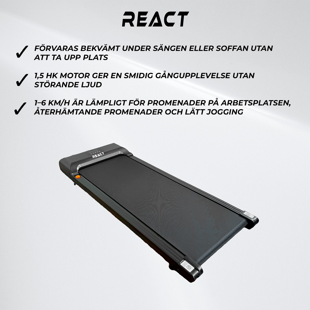 React Under Desk Gåband 1000