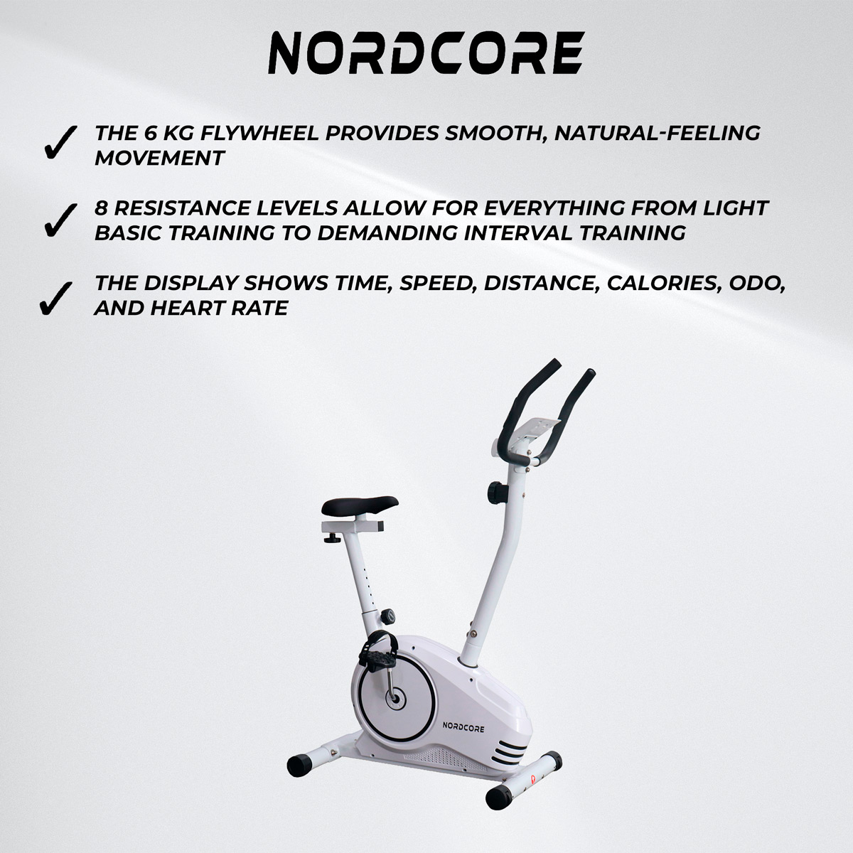 Nordcore Exercise Bike 600 White