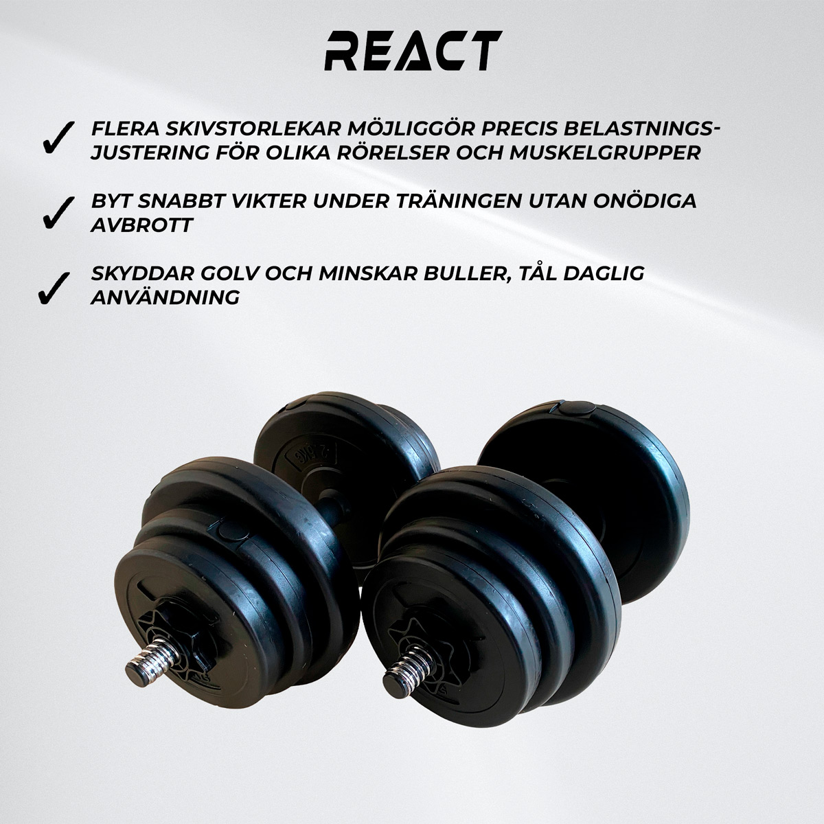 React Hantlar Set 20KG
