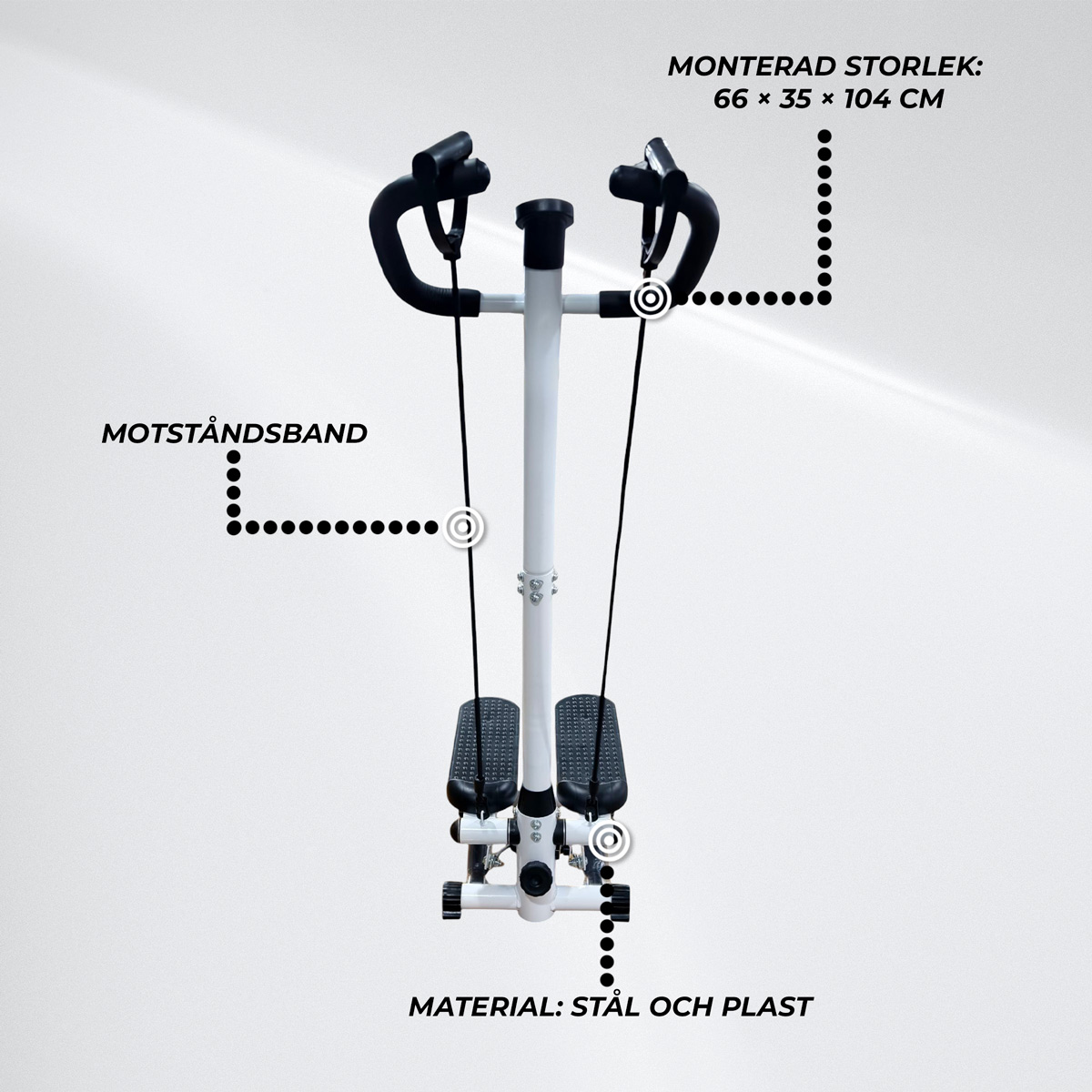 React Mini Stepper 200 med armstöd