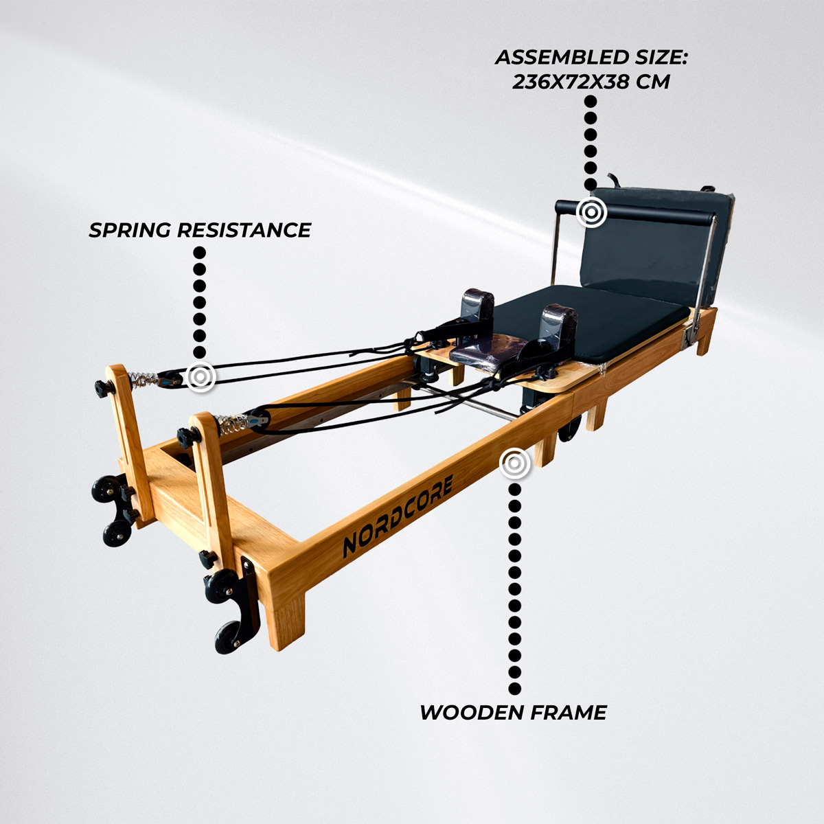 Nordcore Pilates Reformer Pro Foldable