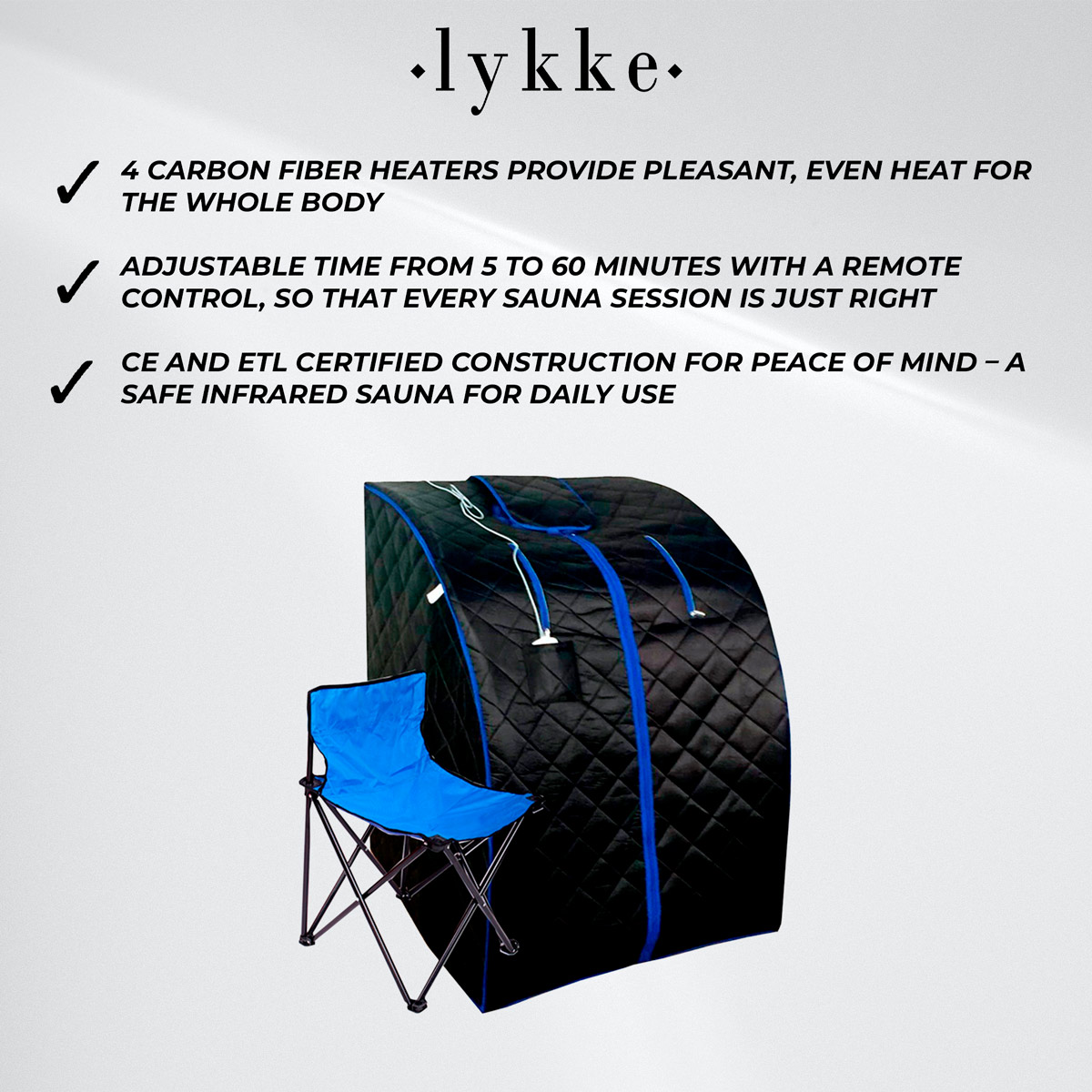 Lykke Portable Infrared Sauna S