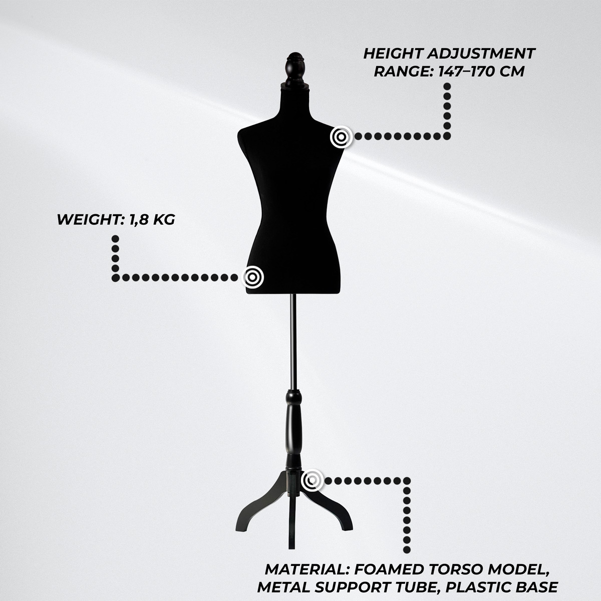 Lykke Dress Form Diana Black