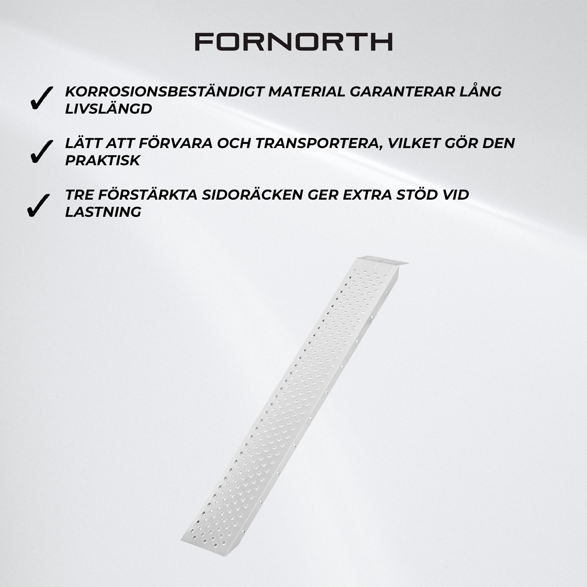 Fornorth Lastramp 162x25x6 cm 200kg