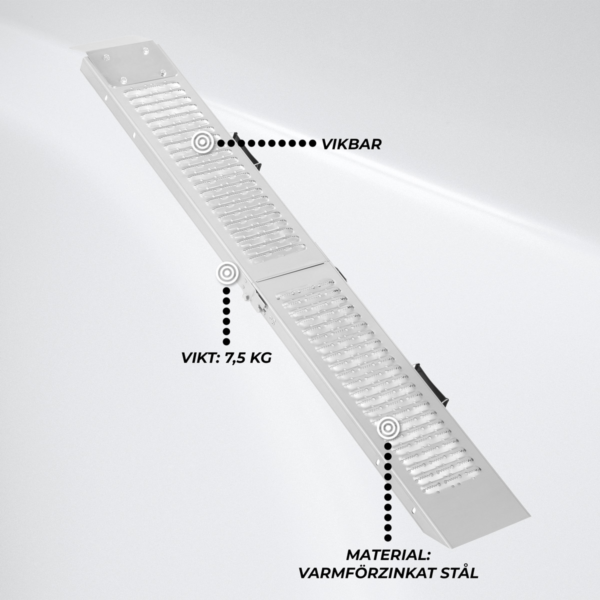 Fornorth Lastramp Hopfällbar 89x26x11cm 200kg