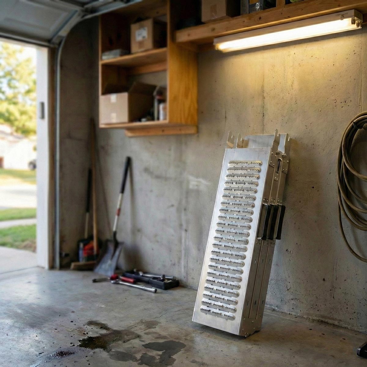 Fornorth Auffahrrampe klappbar 89x26x11cm 200kg