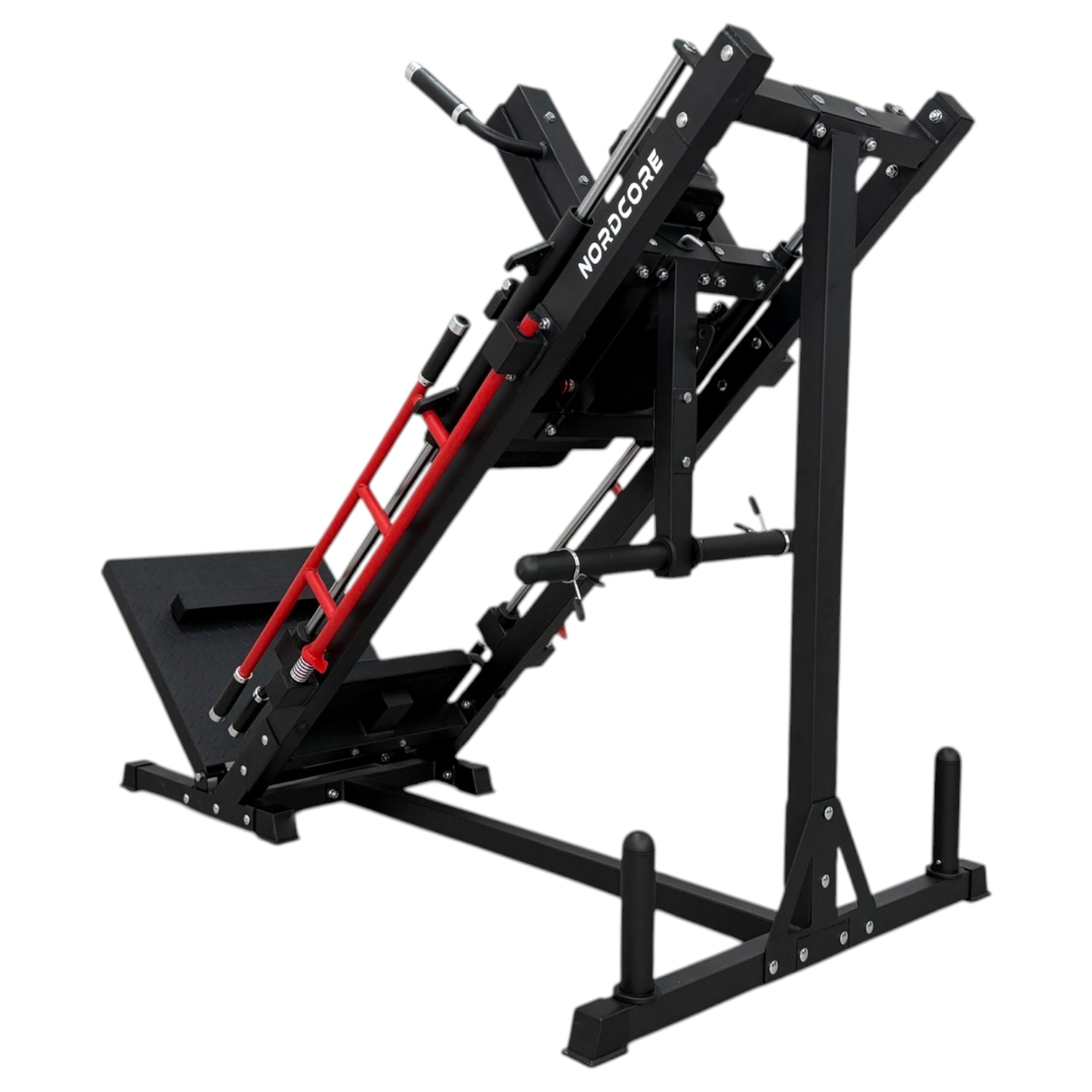 Nordcore 3-IN-1 Hack Squat/Leg Press/Kuitspier Machine