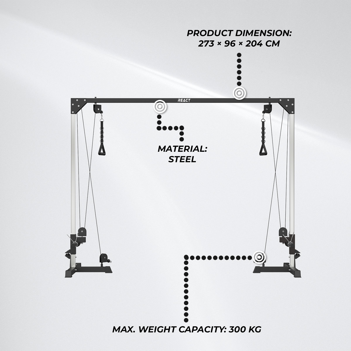 React Cable Crossover Machine
