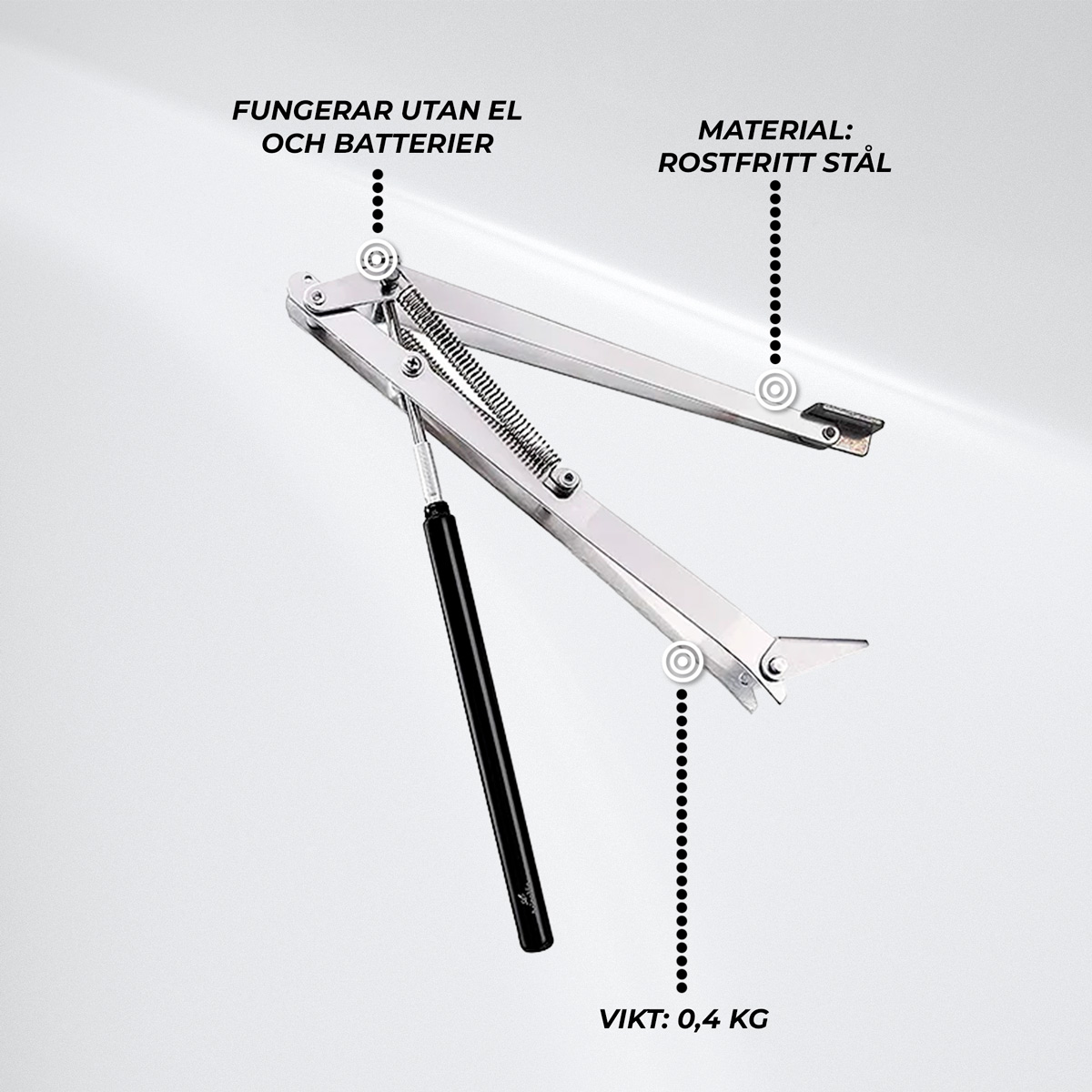 Lykke Växthus Fönsteröppnare, Automatisk