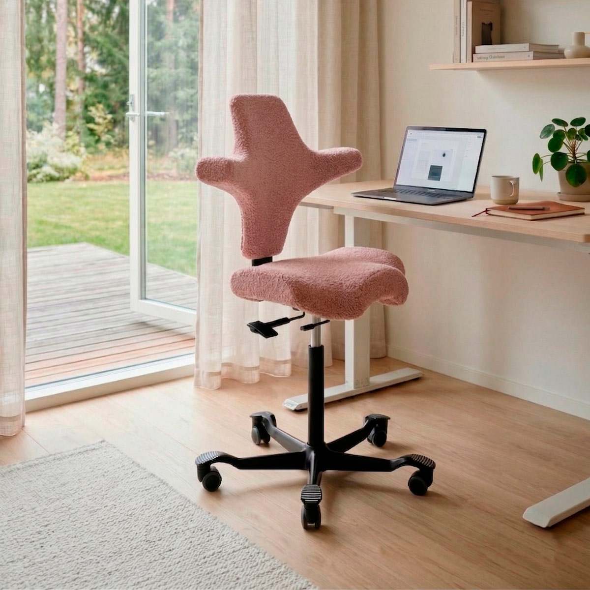 Lykke Ergonomischer Bürostuhl Comfort, Pink