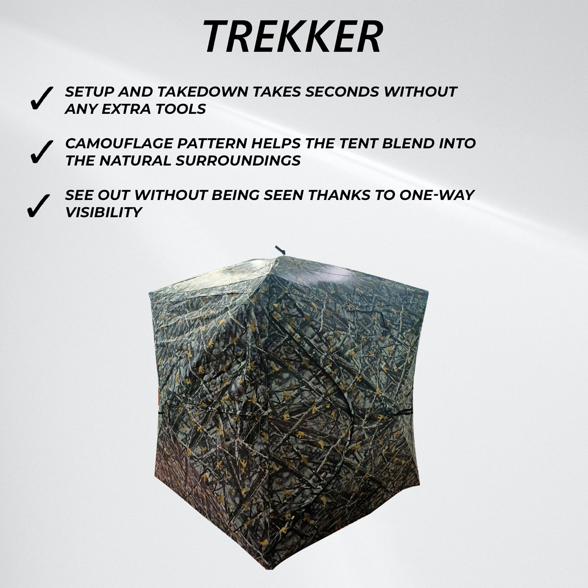 Trekker Hunting Blind Transparent 180x180x200cm