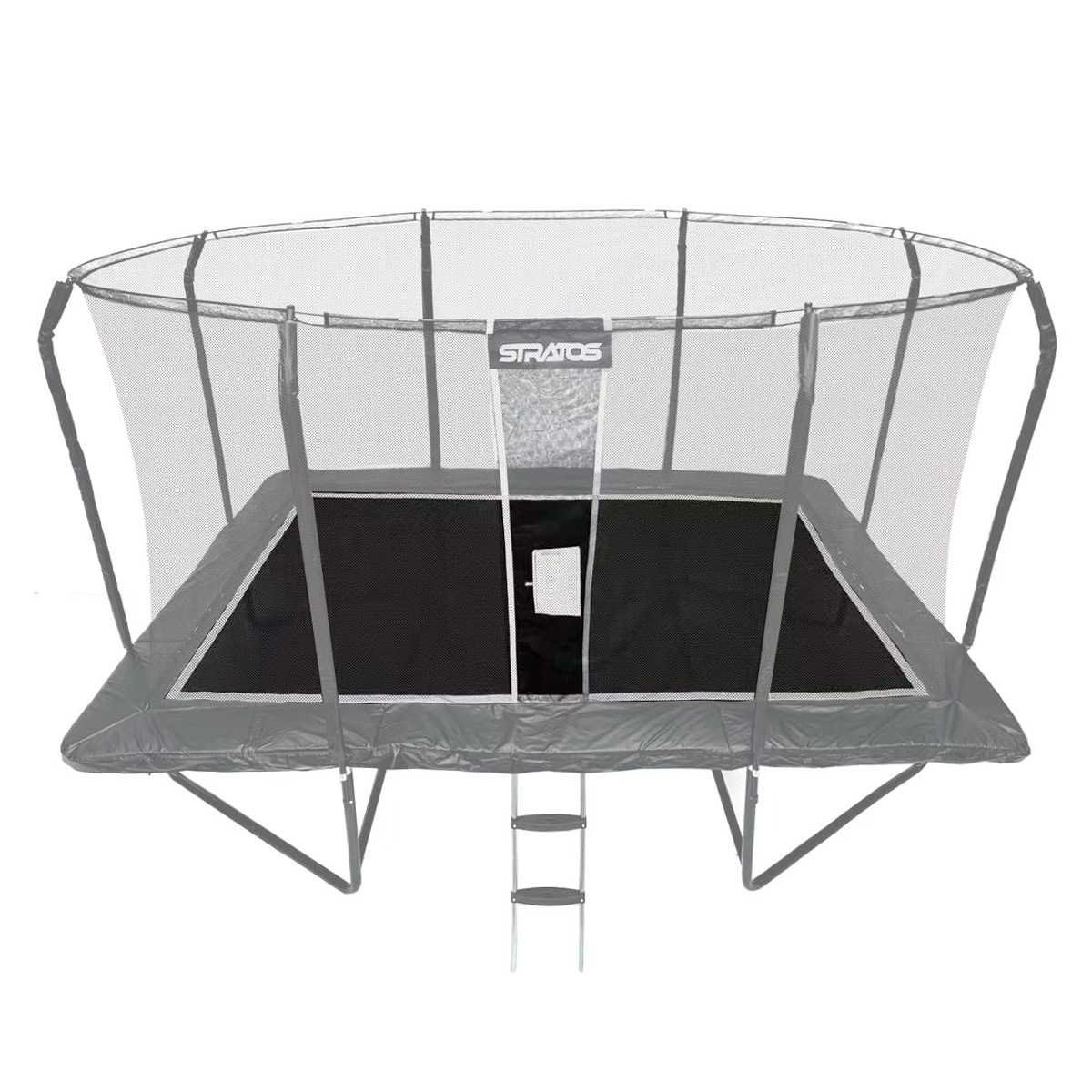 Stratos ristkülikukujuline batuut Premium Black Line 277x477 cm