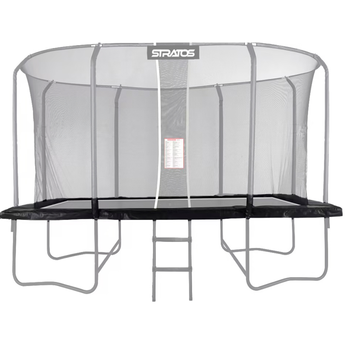 Rektangel Studsmatta Kantskydd Stratos Studsmatta 277x477 cm Premium Black Line