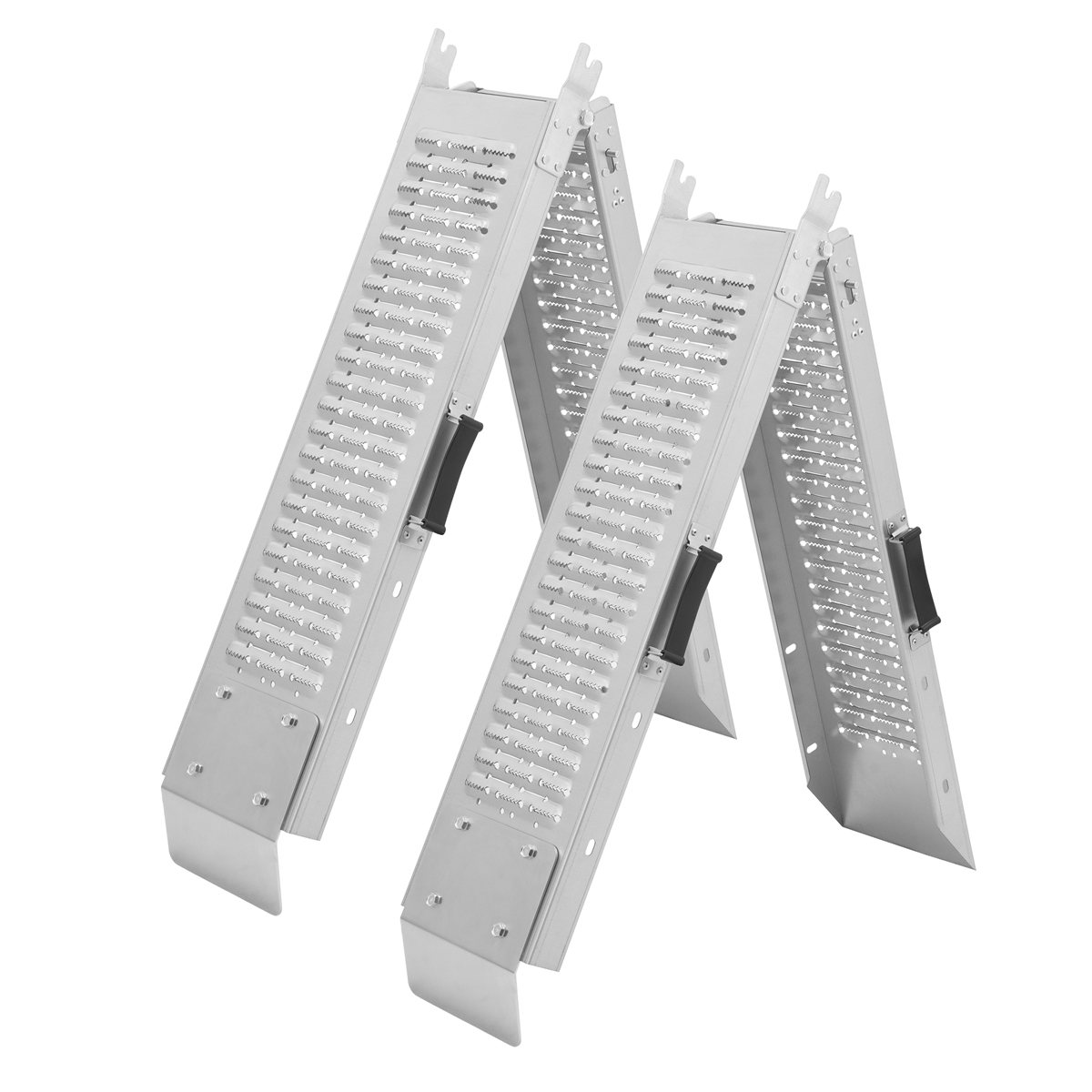 Fornorth Auffahrrampe klappbar 2 Stück 89x26x11cm 200kg