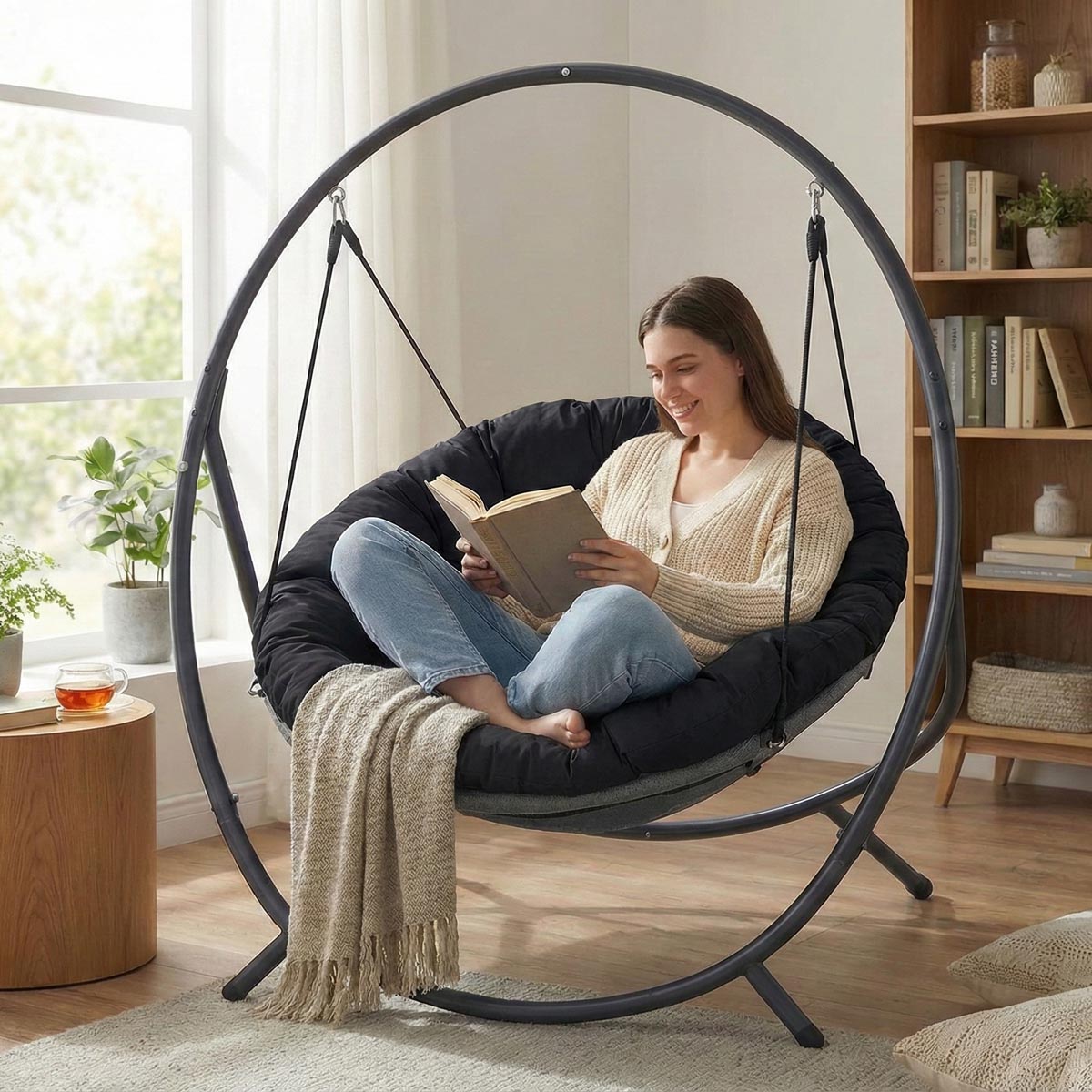 Lykke Hängstol Comfort, Svart