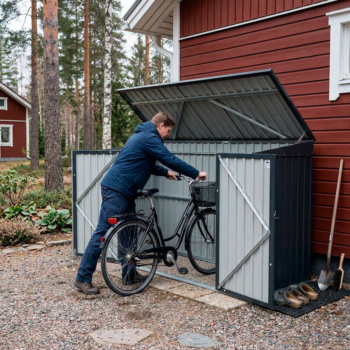 Fornorth Cykelförråd Comfort 225x78x134cm
