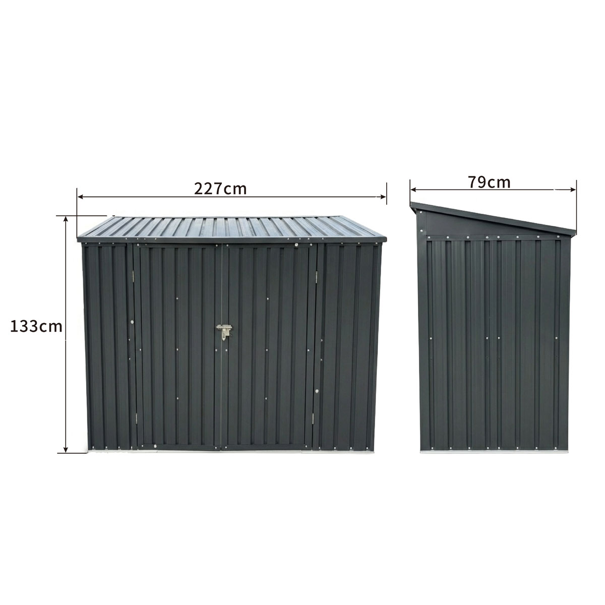 Fornorth Bike Shed Comfort 225x78x134cm