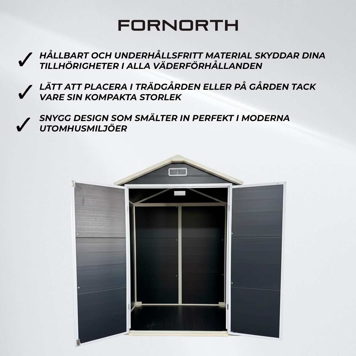 Fornorth Förråd Plast 181x135x212cm