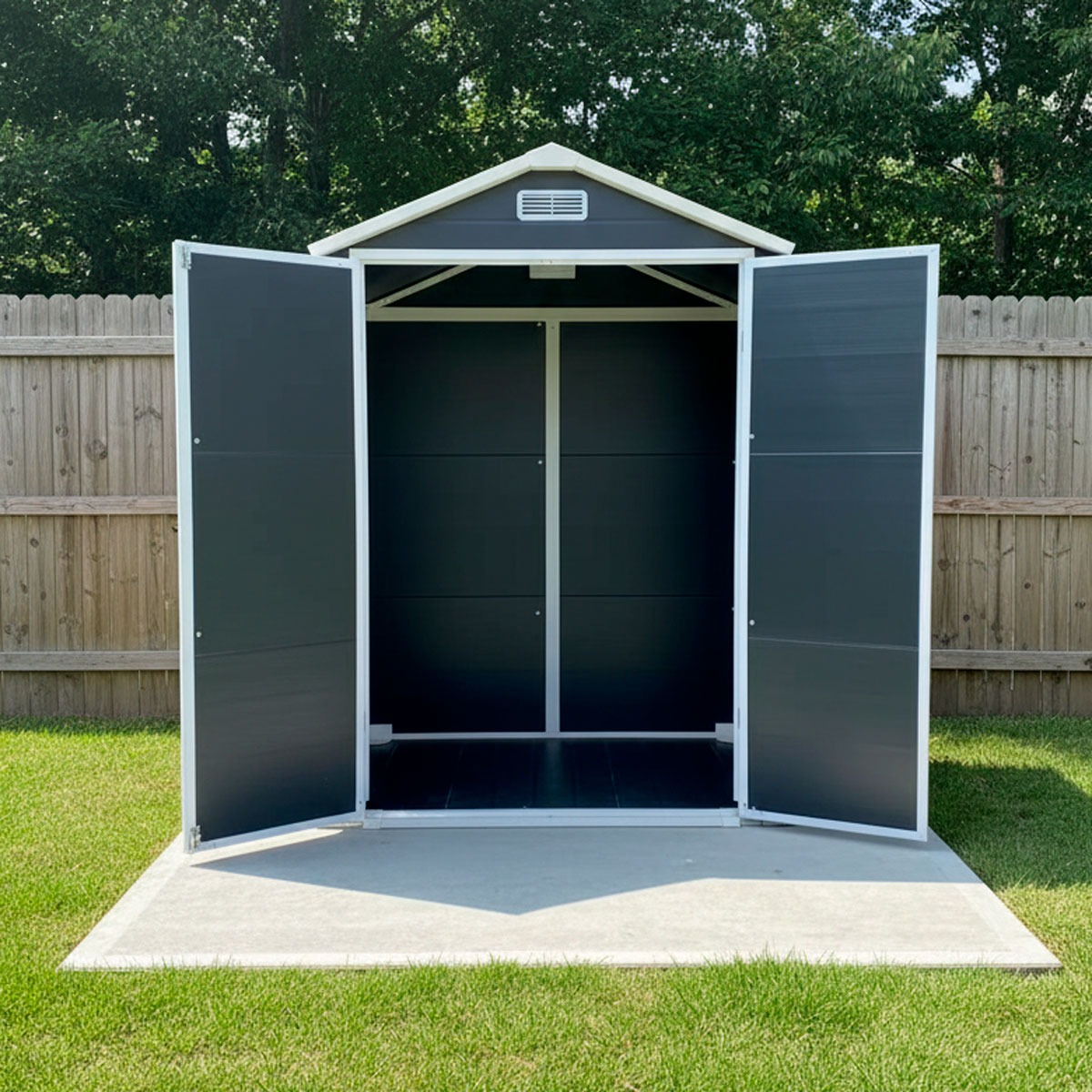 Fornorth Garden Shed Plastic 181x135x212cm