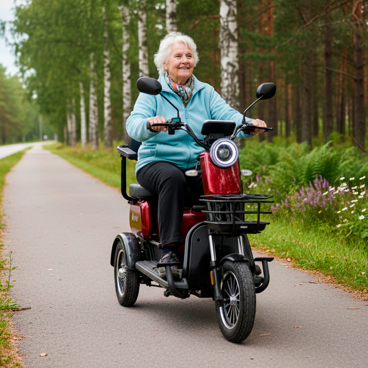 Arvo Promenadscooter P250 Röd