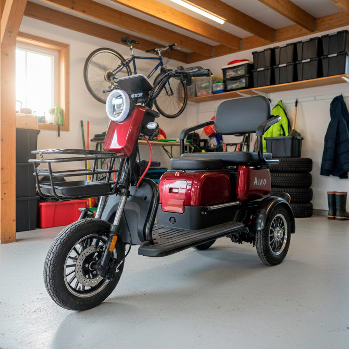 Arvo Promenadscooter P250 Röd