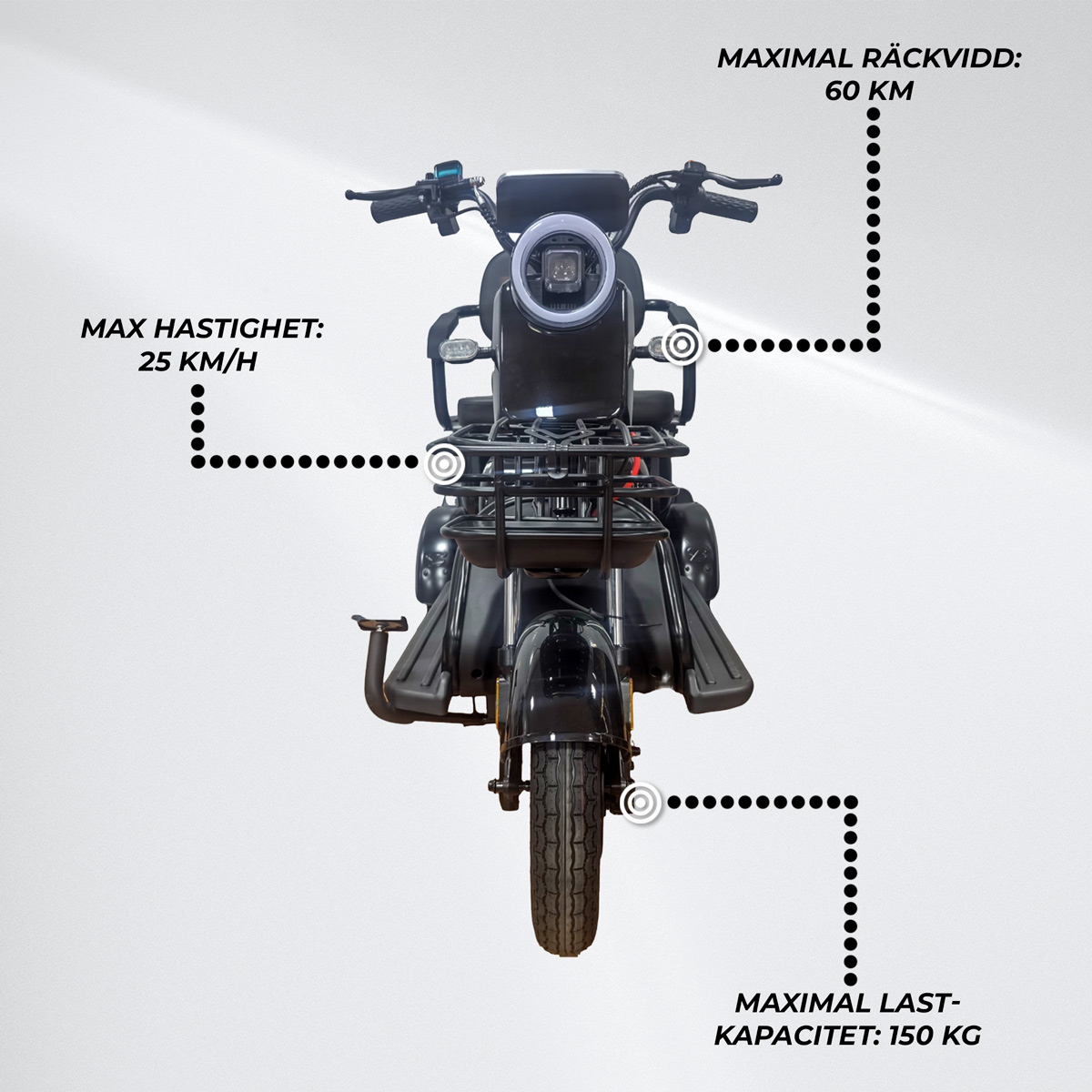 Arvo Promenadscooter P250 Black