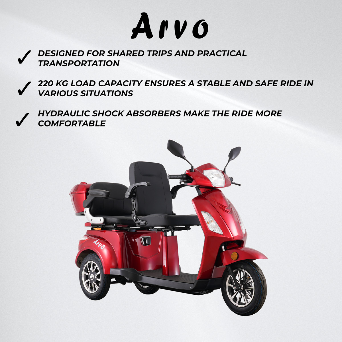 Lykke Mobility Scooter X200 for 2 People