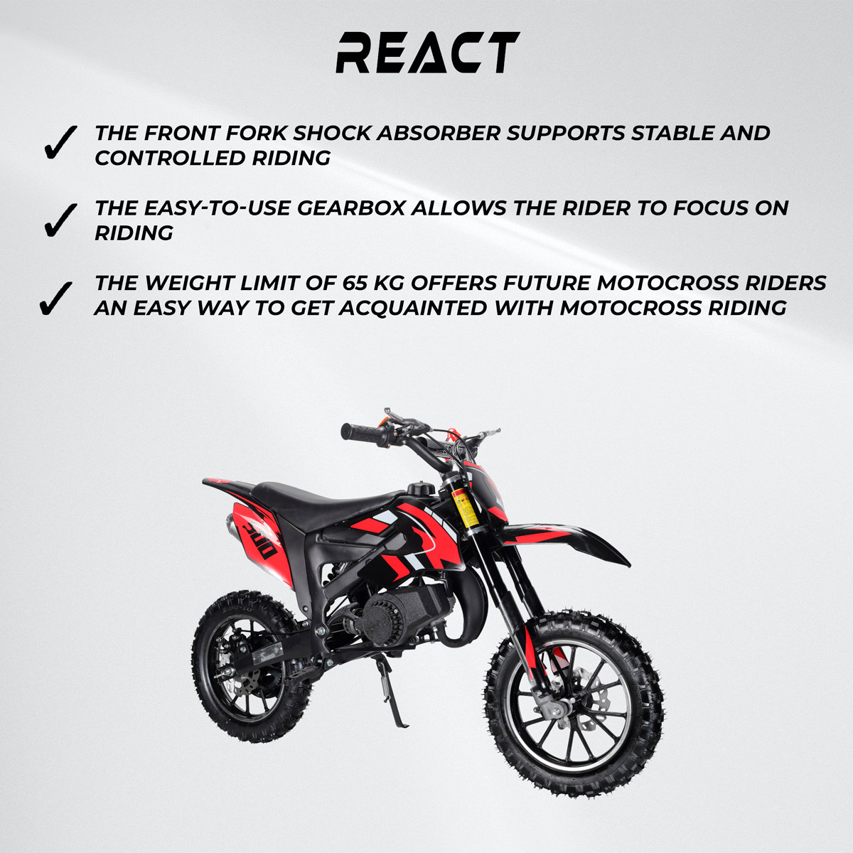 React Pit Bike Attacker 49CC
