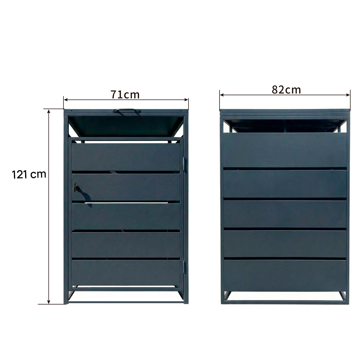 Fornorth Garbage Can Shelter Premium 71x82x121cm