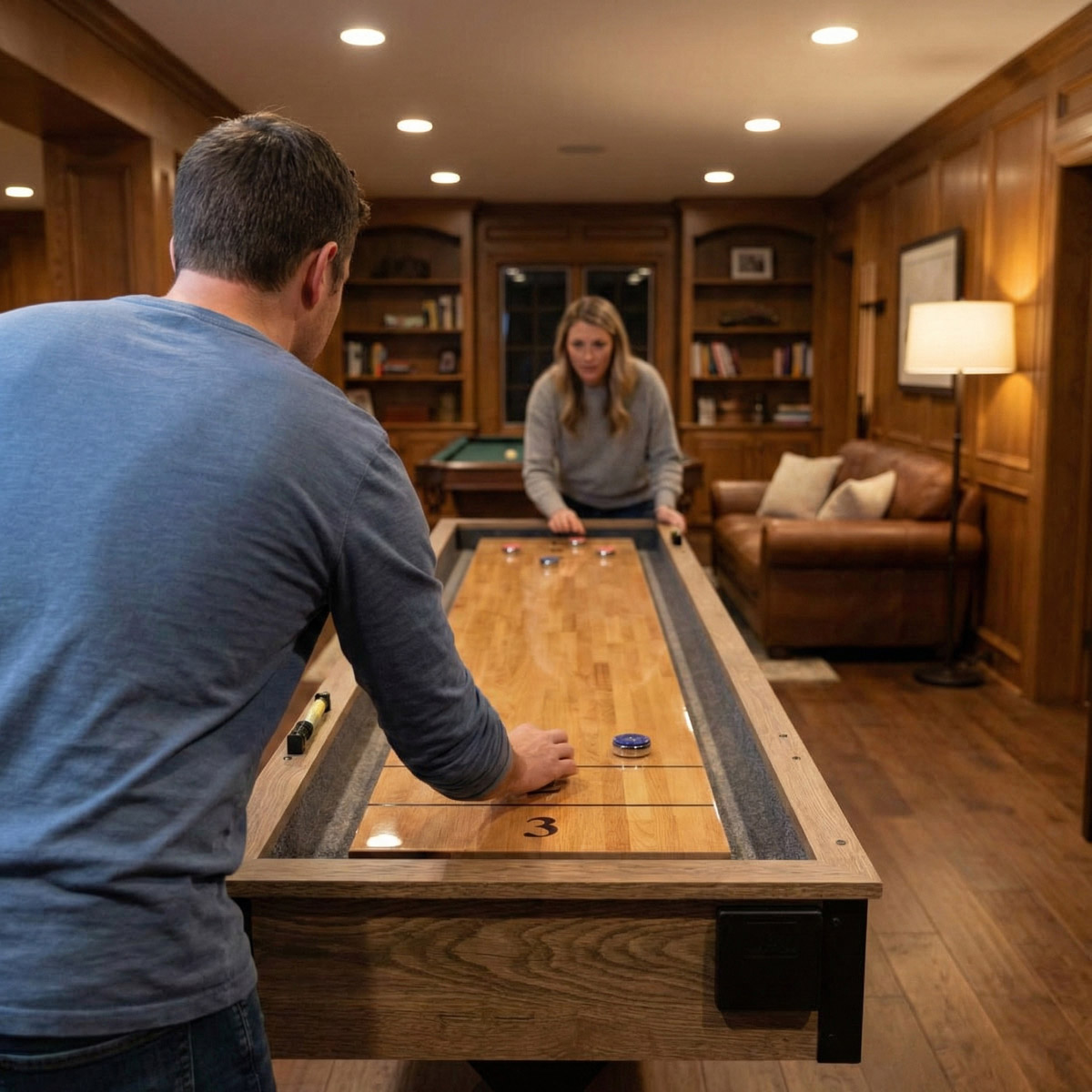 Nordcore 2-i-1 Shuffleboard 9'
