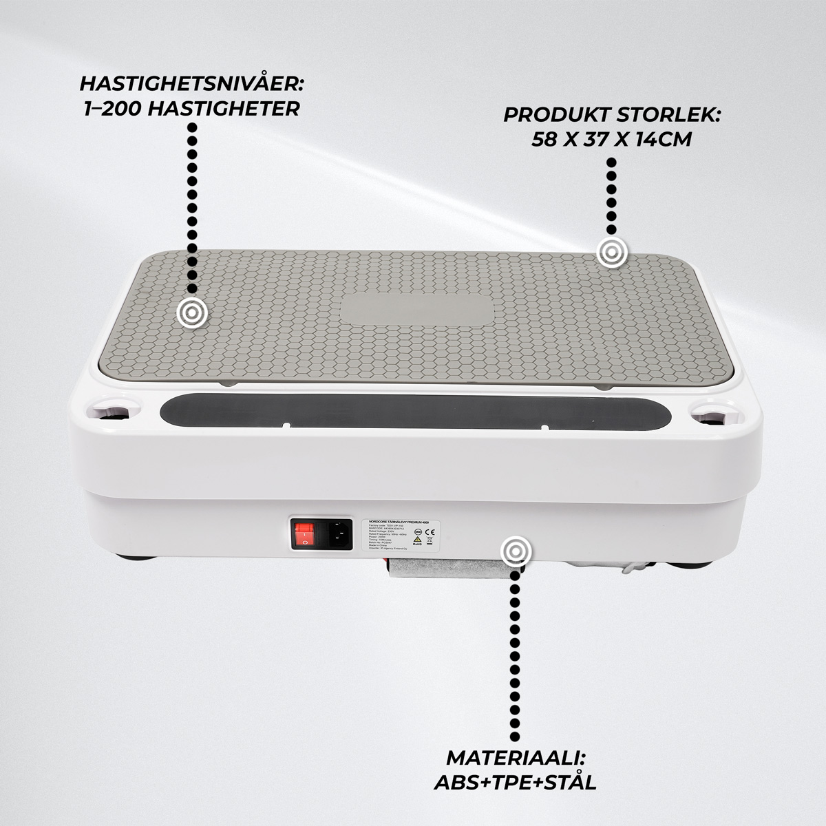 Nordcore Vibrationsplatta Premium 4000
