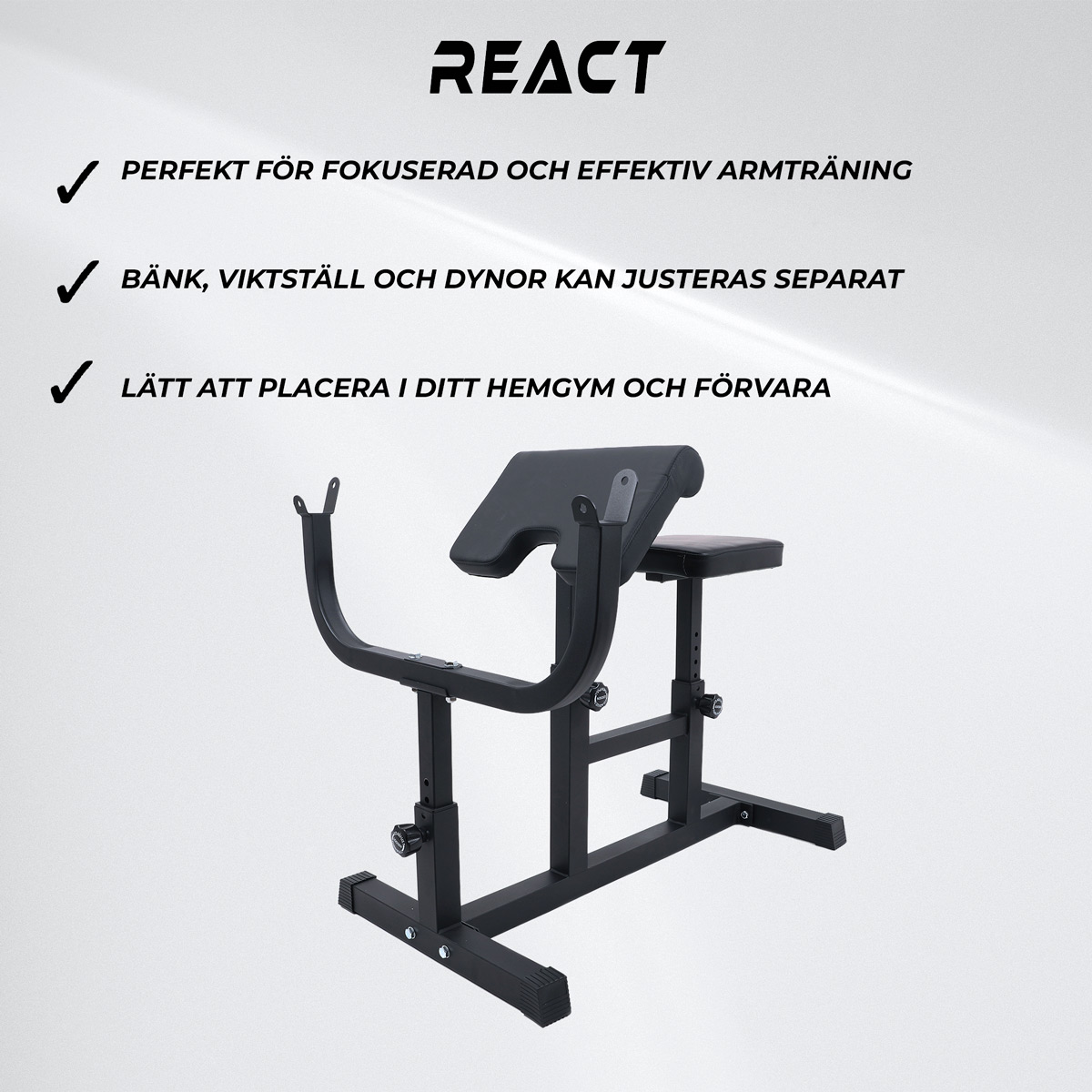 React Curlbänk 100