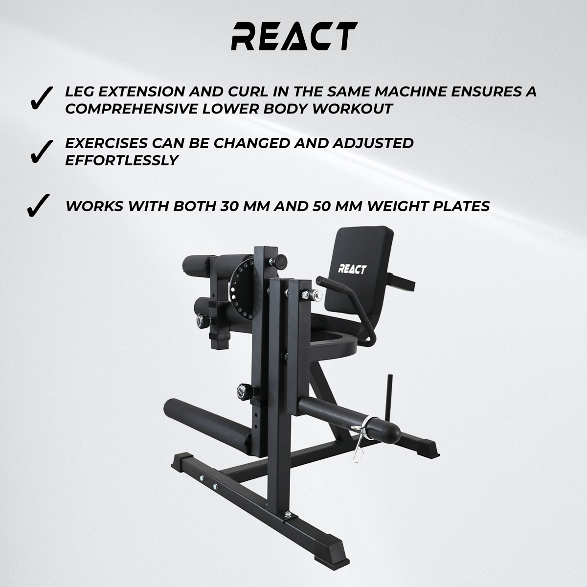 React Leg Extension/Curl Machine 100