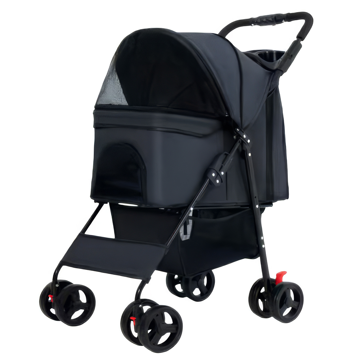 Trekker Hundebuggy 15 kg, Schwarz
