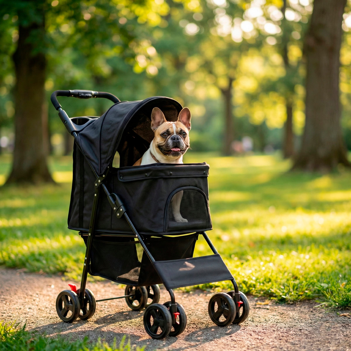 Trekker Pet Stroller 15 kg, Black