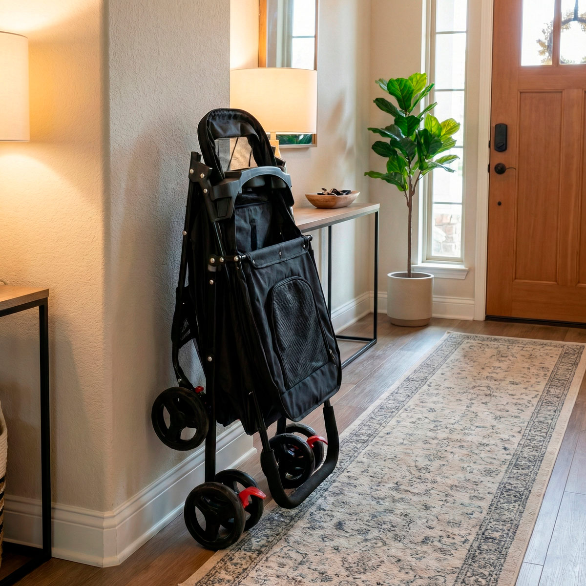 Trekker Pet Stroller 15 kg, Black