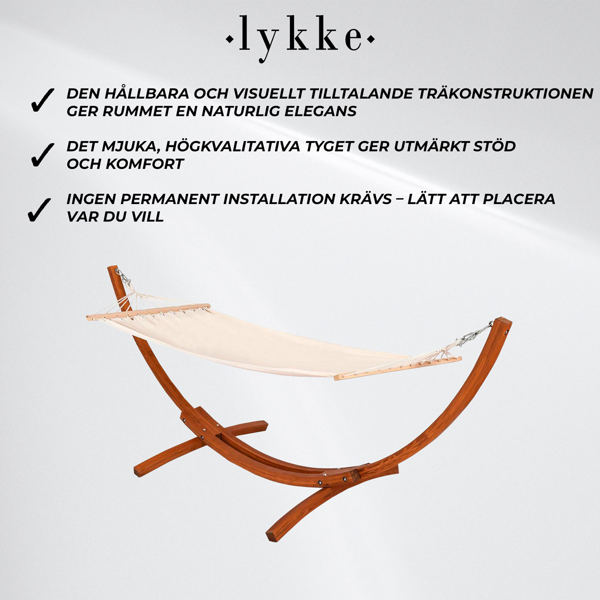 Lykke Hängmatta med Stativ Premium