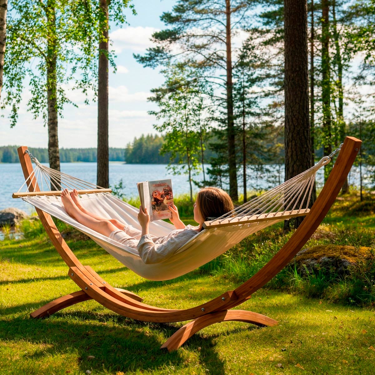 Lykke Hängmatta med Stativ Premium
