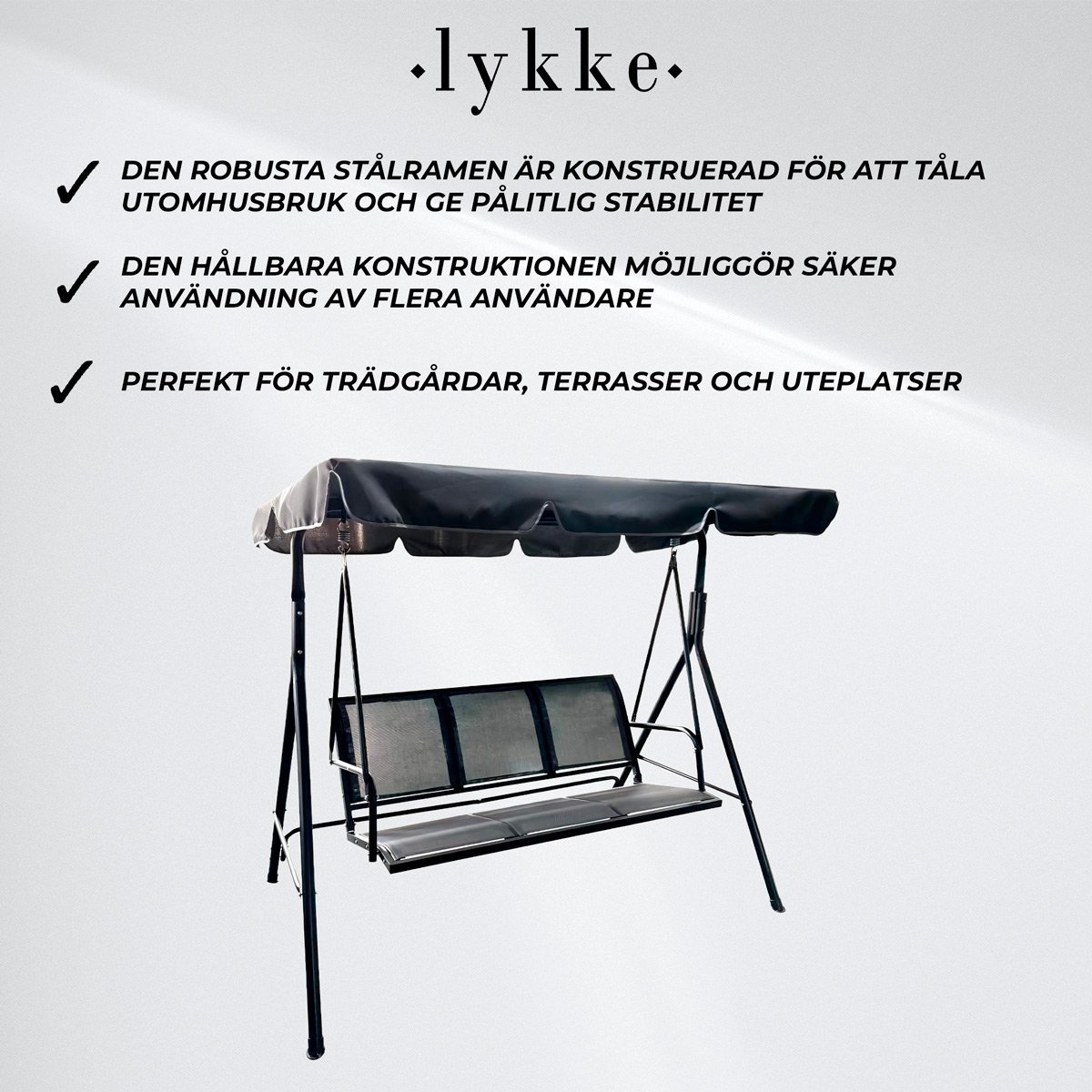 Lykke Hammock Elegance, Svart