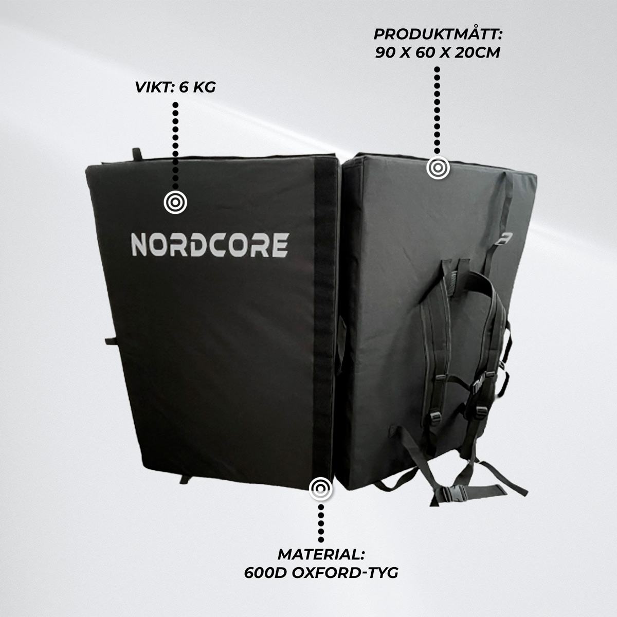Nordcore Crashpad 90x60x20cm