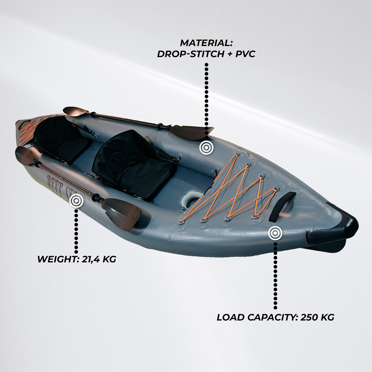 Deep Sea Inflatable Kayak Premium DS Double 415cm