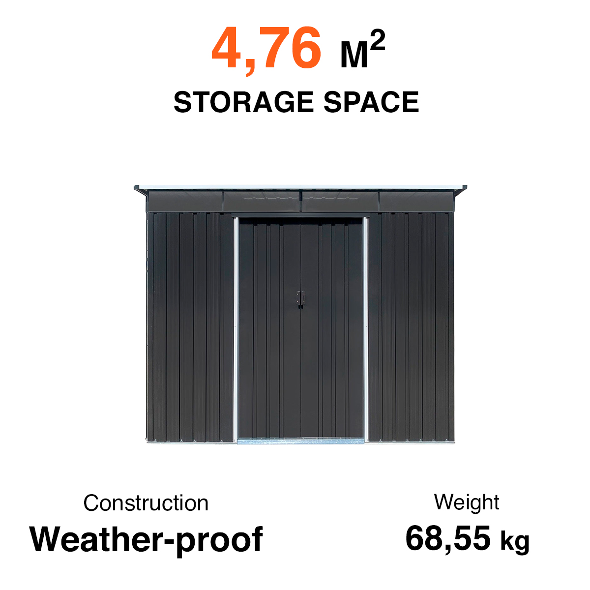 Fornorth Garden Shed Polar 4.76 m2